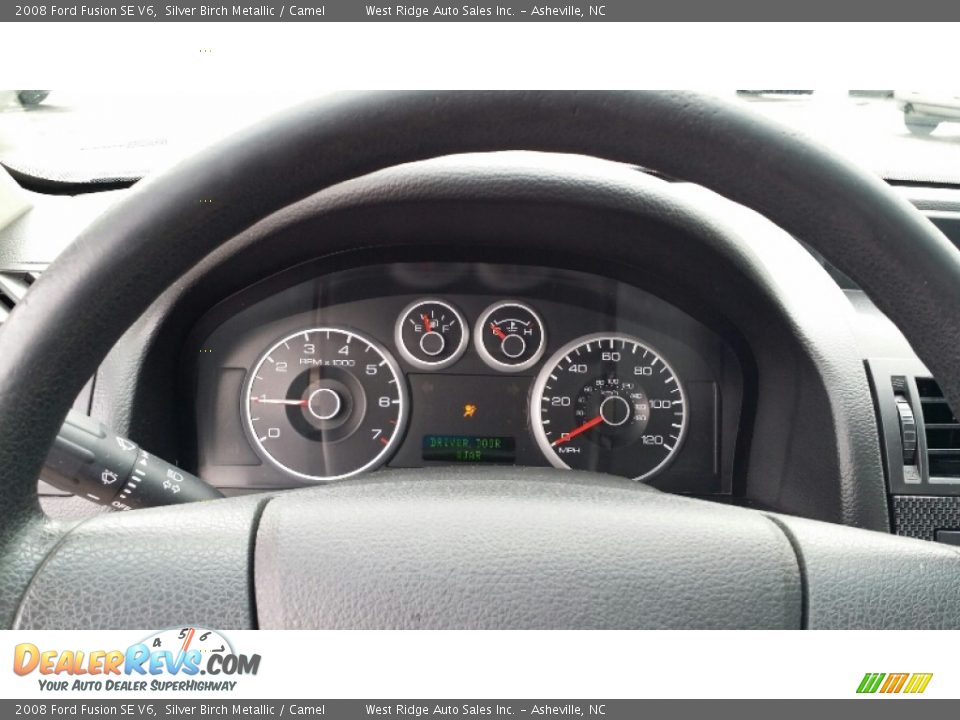 2008 Ford Fusion SE V6 Silver Birch Metallic / Camel Photo #24