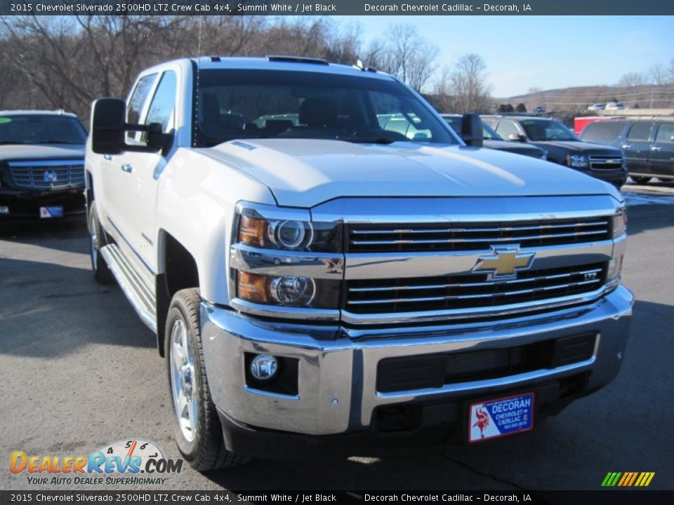 2015 Chevrolet Silverado 2500HD LTZ Crew Cab 4x4 Summit White / Jet Black Photo #2