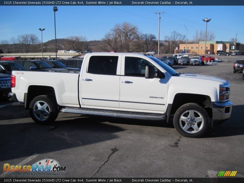2015 Chevrolet Silverado 2500HD LTZ Crew Cab 4x4 Summit White / Jet Black Photo #3