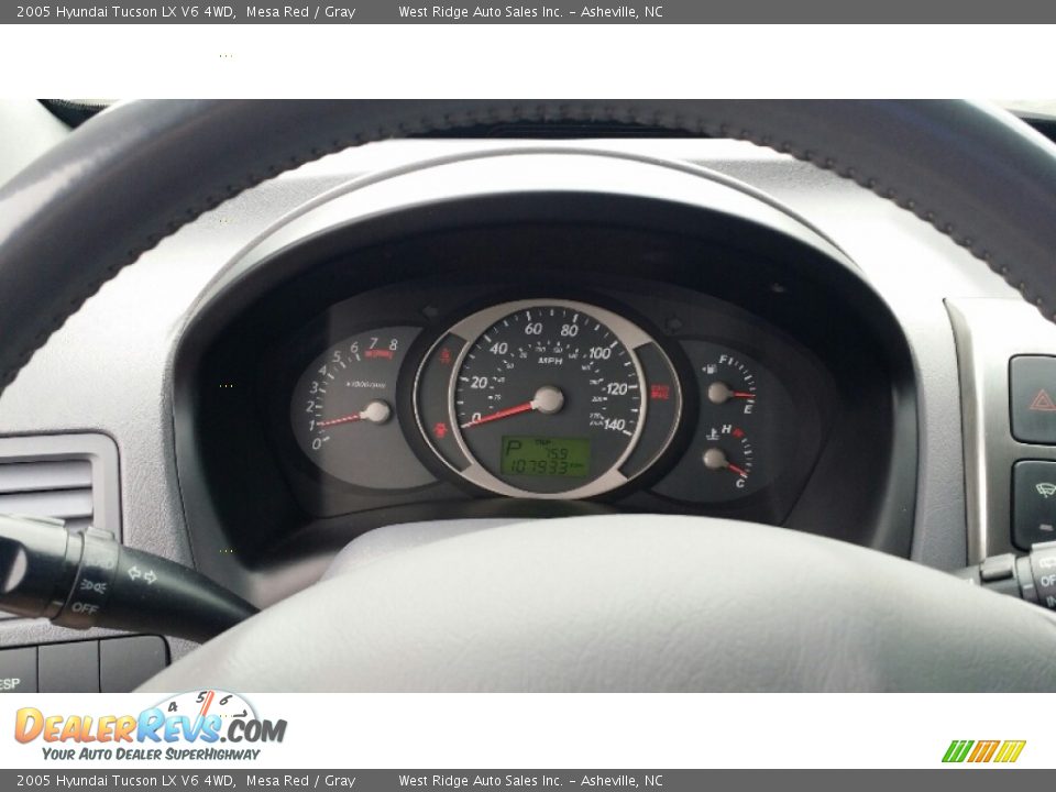 2005 Hyundai Tucson LX V6 4WD Gauges Photo #24