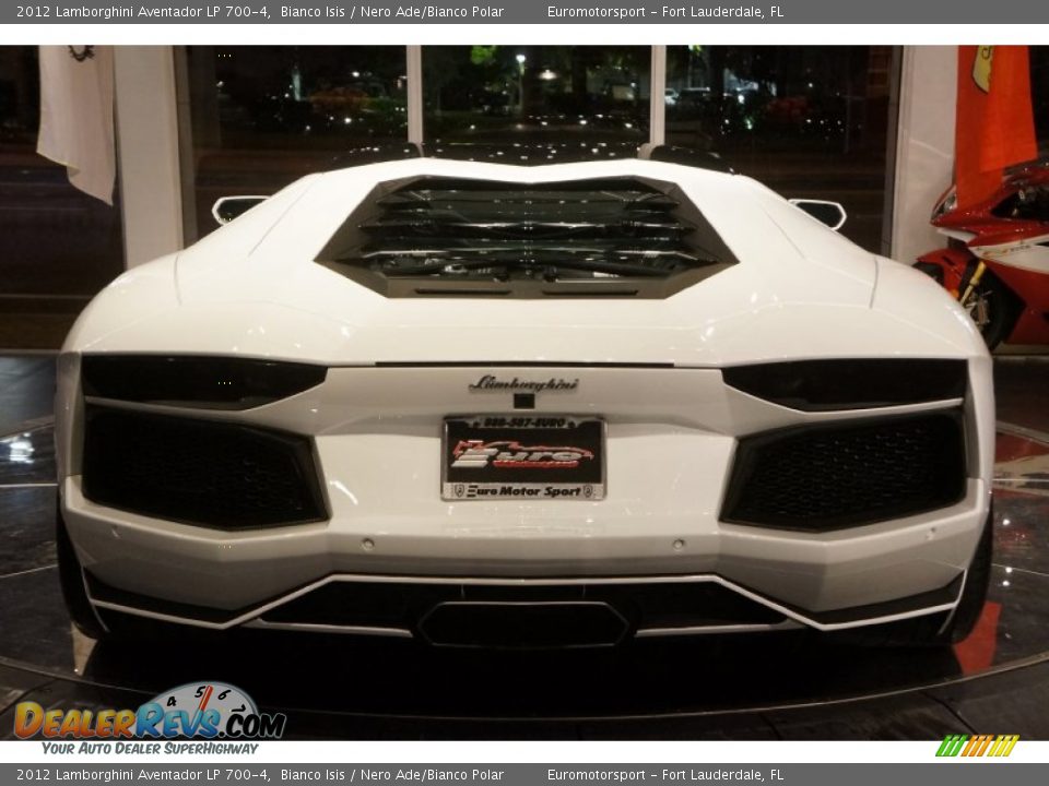 2012 Lamborghini Aventador LP 700-4 Bianco Isis / Nero Ade/Bianco Polar Photo #14