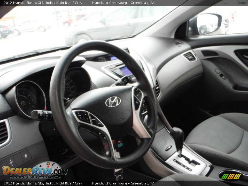 2012 Hyundai Elantra GLS Indigo Night Blue / Gray Photo #12