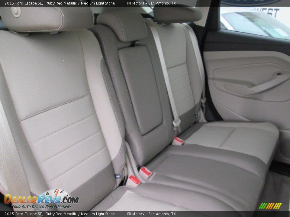 2015 Ford Escape SE Ruby Red Metallic / Medium Light Stone Photo #10