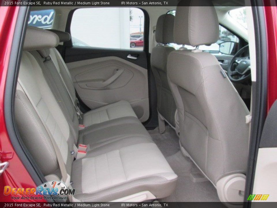 2015 Ford Escape SE Ruby Red Metallic / Medium Light Stone Photo #11