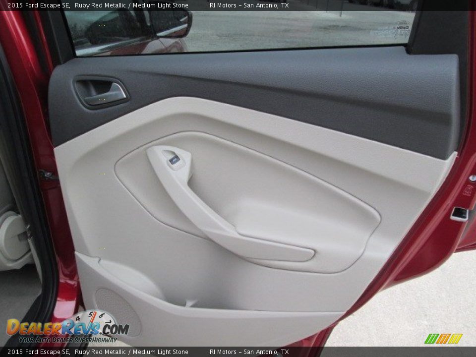 2015 Ford Escape SE Ruby Red Metallic / Medium Light Stone Photo #14