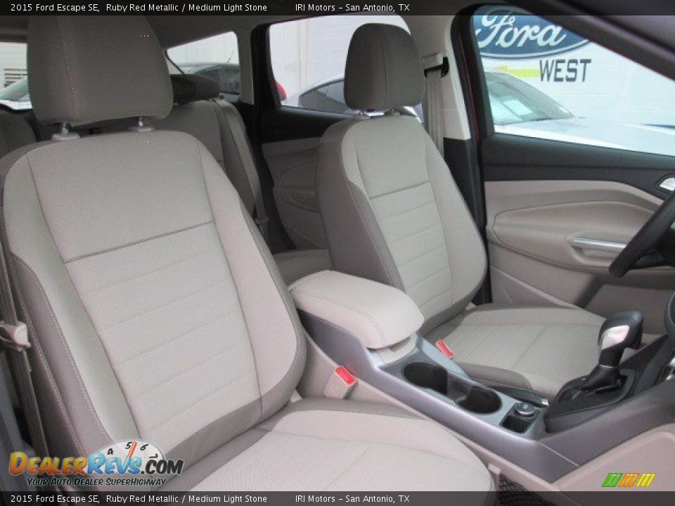 2015 Ford Escape SE Ruby Red Metallic / Medium Light Stone Photo #15