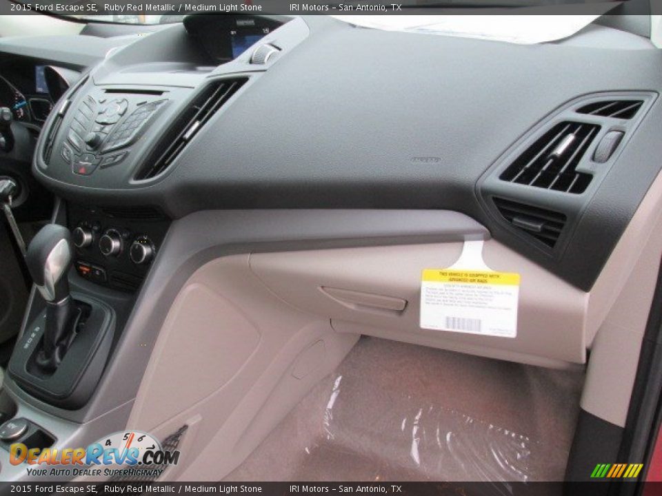 2015 Ford Escape SE Ruby Red Metallic / Medium Light Stone Photo #19