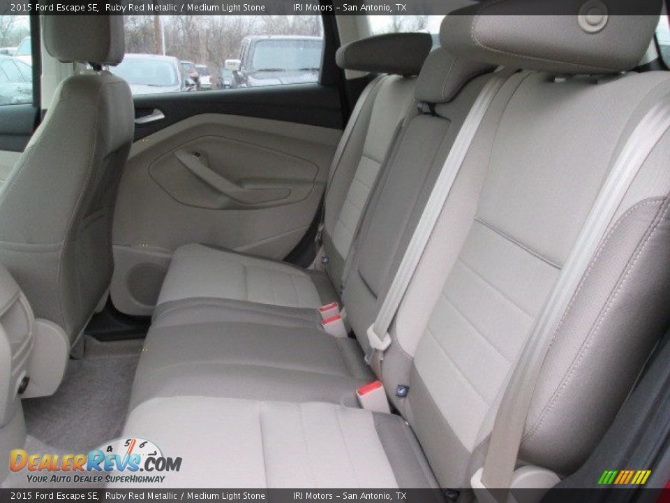 2015 Ford Escape SE Ruby Red Metallic / Medium Light Stone Photo #23