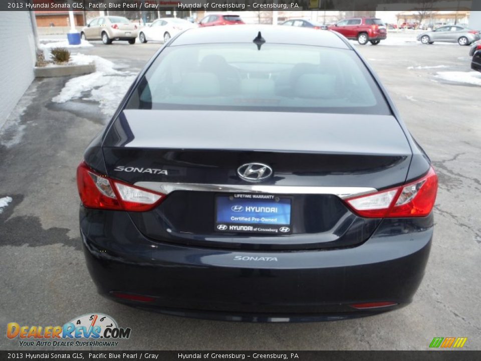 2013 Hyundai Sonata GLS Pacific Blue Pearl / Gray Photo #8