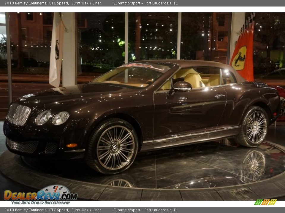 2010 Bentley Continental GTC Speed Burnt Oak / Linen Photo #1