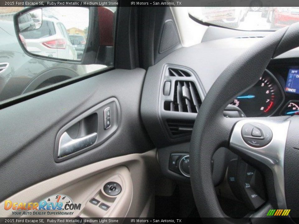 2015 Ford Escape SE Ruby Red Metallic / Medium Light Stone Photo #27