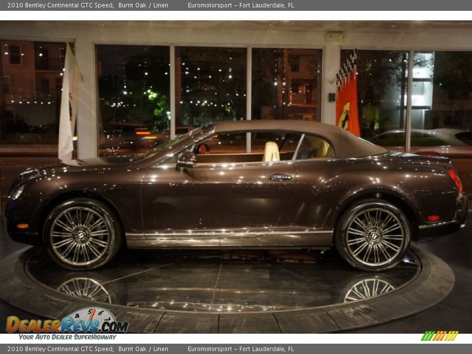 2010 Bentley Continental GTC Speed Burnt Oak / Linen Photo #2