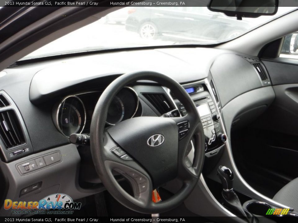 2013 Hyundai Sonata GLS Pacific Blue Pearl / Gray Photo #12