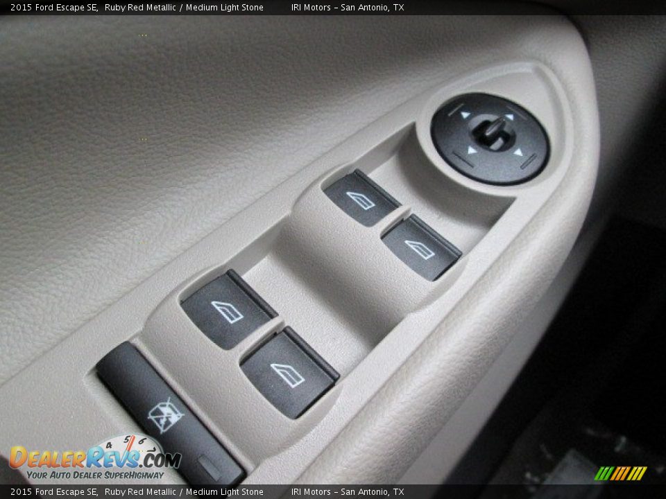 2015 Ford Escape SE Ruby Red Metallic / Medium Light Stone Photo #29