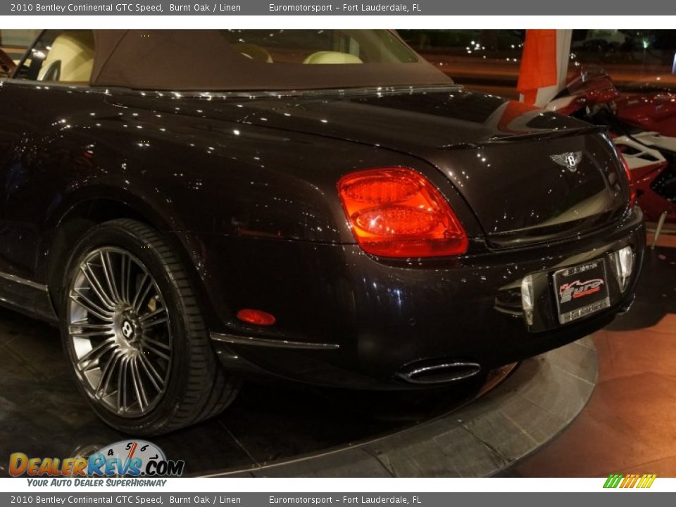 2010 Bentley Continental GTC Speed Burnt Oak / Linen Photo #7