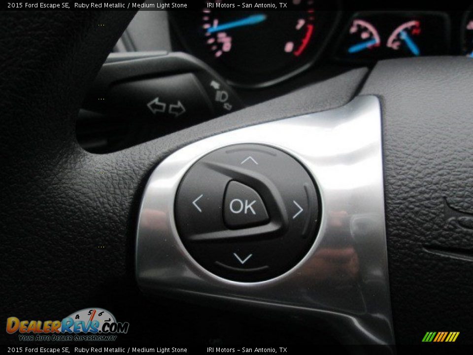 2015 Ford Escape SE Ruby Red Metallic / Medium Light Stone Photo #33