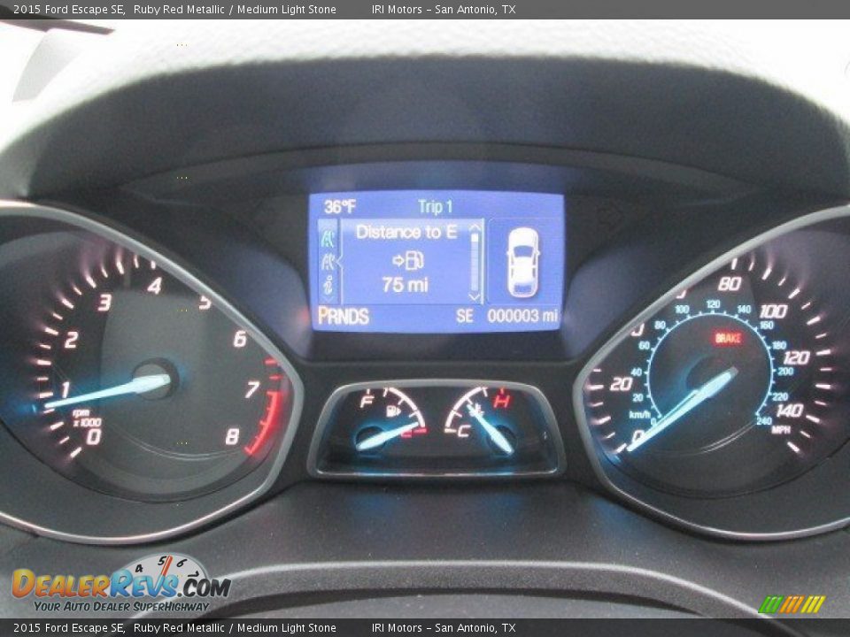 2015 Ford Escape SE Ruby Red Metallic / Medium Light Stone Photo #35