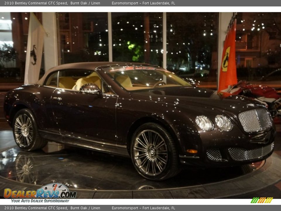 2010 Bentley Continental GTC Speed Burnt Oak / Linen Photo #9