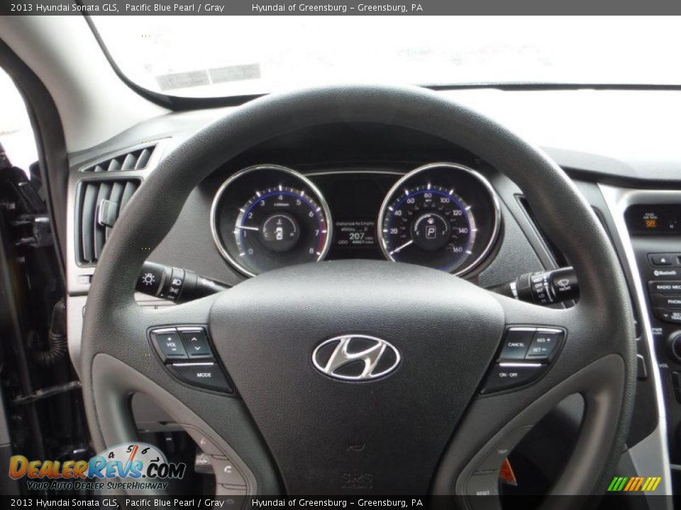 2013 Hyundai Sonata GLS Pacific Blue Pearl / Gray Photo #19