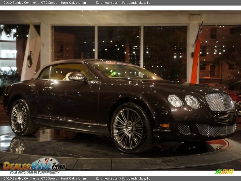 2010 Bentley Continental GTC Speed Burnt Oak / Linen Photo #10
