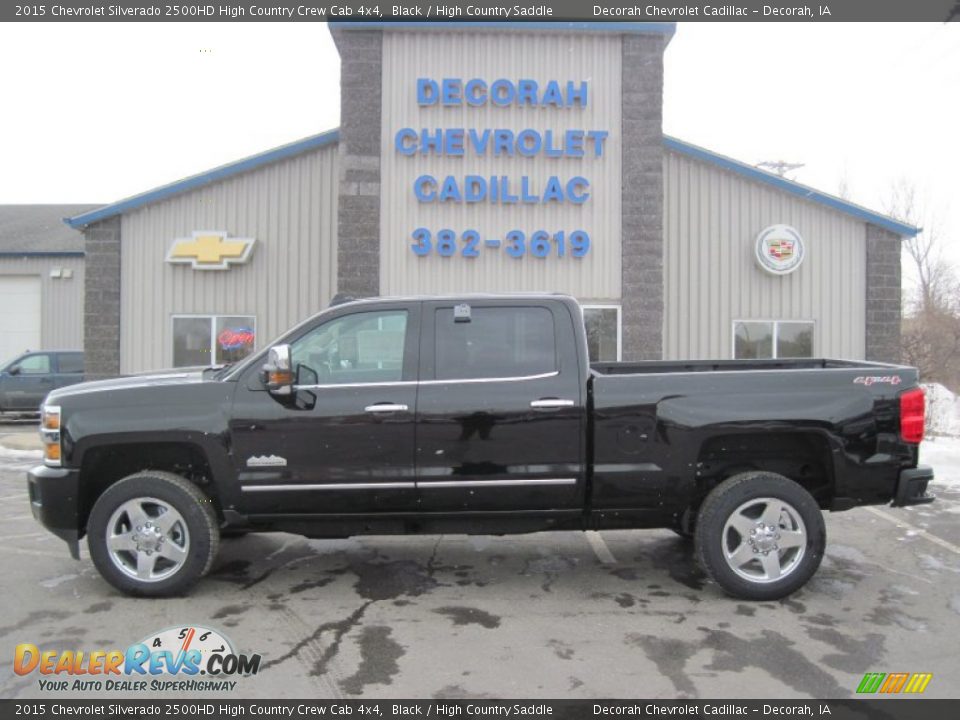 2015 Chevrolet Silverado 2500HD High Country Crew Cab 4x4 Black / High Country Saddle Photo #1