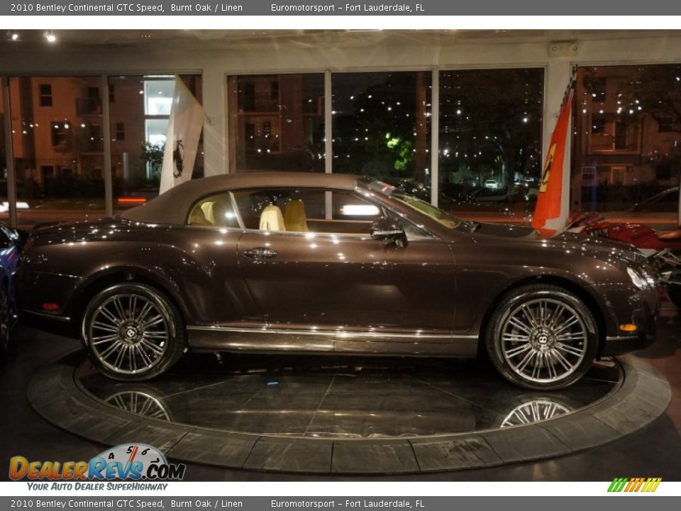 2010 Bentley Continental GTC Speed Burnt Oak / Linen Photo #12