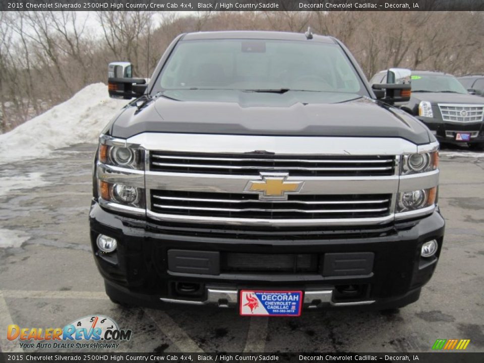 2015 Chevrolet Silverado 2500HD High Country Crew Cab 4x4 Black / High Country Saddle Photo #2