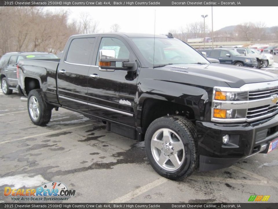 2015 Chevrolet Silverado 2500HD High Country Crew Cab 4x4 Black / High Country Saddle Photo #3