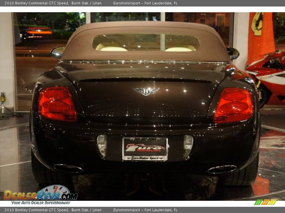 2010 Bentley Continental GTC Speed Burnt Oak / Linen Photo #14