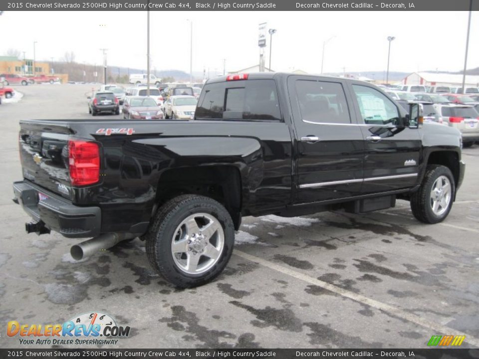2015 Chevrolet Silverado 2500HD High Country Crew Cab 4x4 Black / High Country Saddle Photo #4