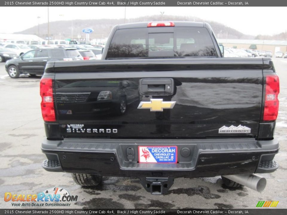 2015 Chevrolet Silverado 2500HD High Country Crew Cab 4x4 Black / High Country Saddle Photo #5