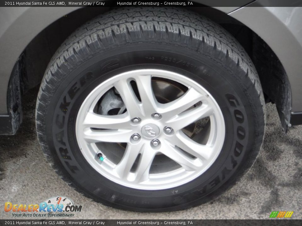 2011 Hyundai Santa Fe GLS AWD Mineral Gray / Gray Photo #3