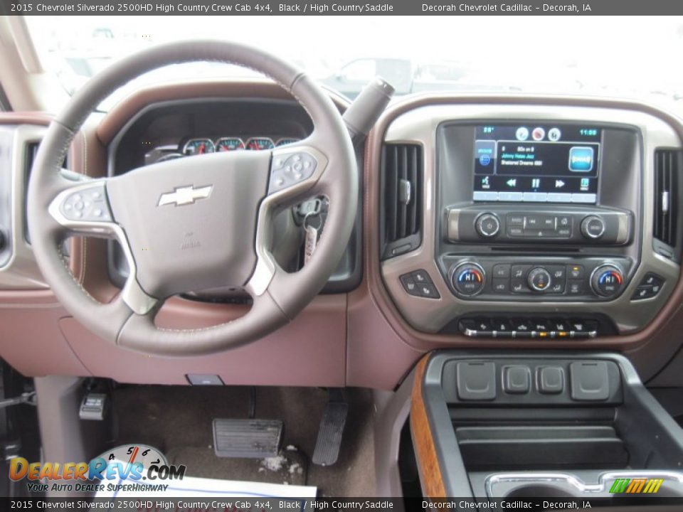 2015 Chevrolet Silverado 2500HD High Country Crew Cab 4x4 Black / High Country Saddle Photo #14