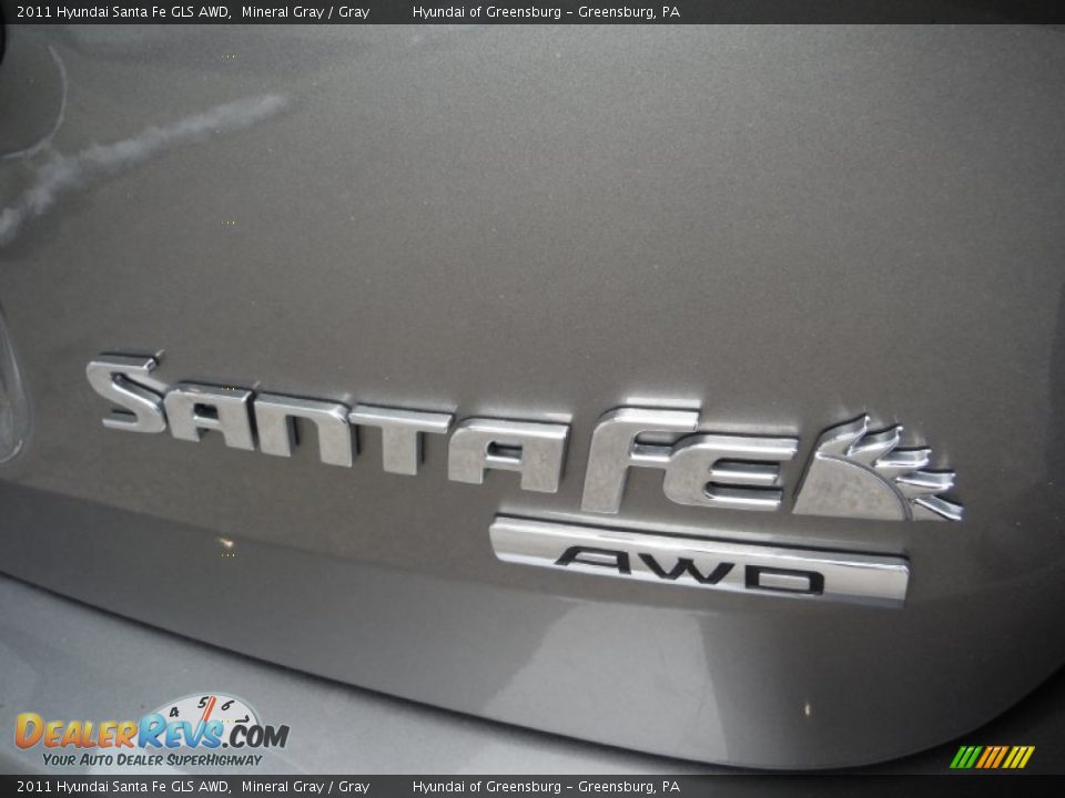 2011 Hyundai Santa Fe GLS AWD Mineral Gray / Gray Photo #9