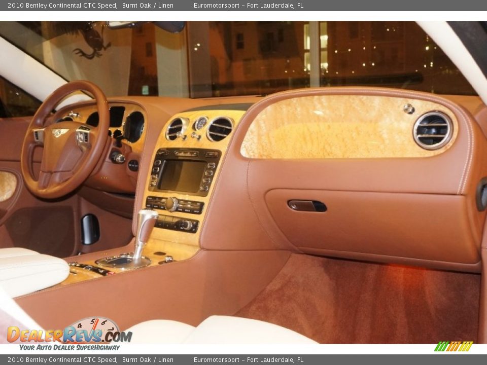 2010 Bentley Continental GTC Speed Burnt Oak / Linen Photo #38