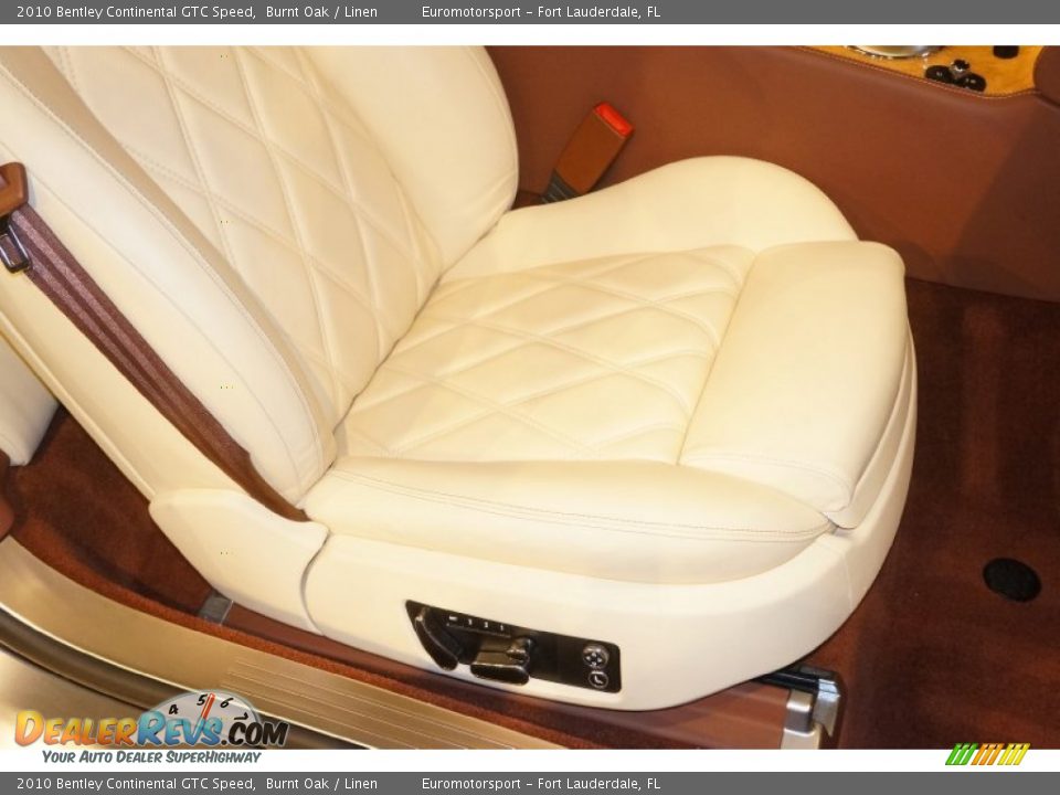 2010 Bentley Continental GTC Speed Burnt Oak / Linen Photo #41
