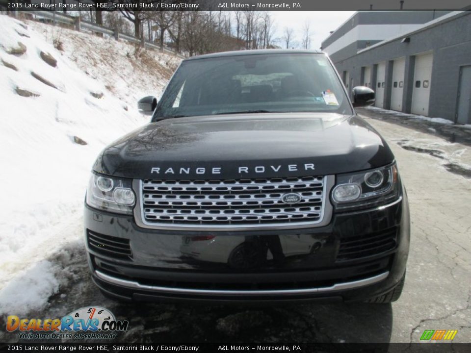 2015 Land Rover Range Rover HSE Santorini Black / Ebony/Ebony Photo #8