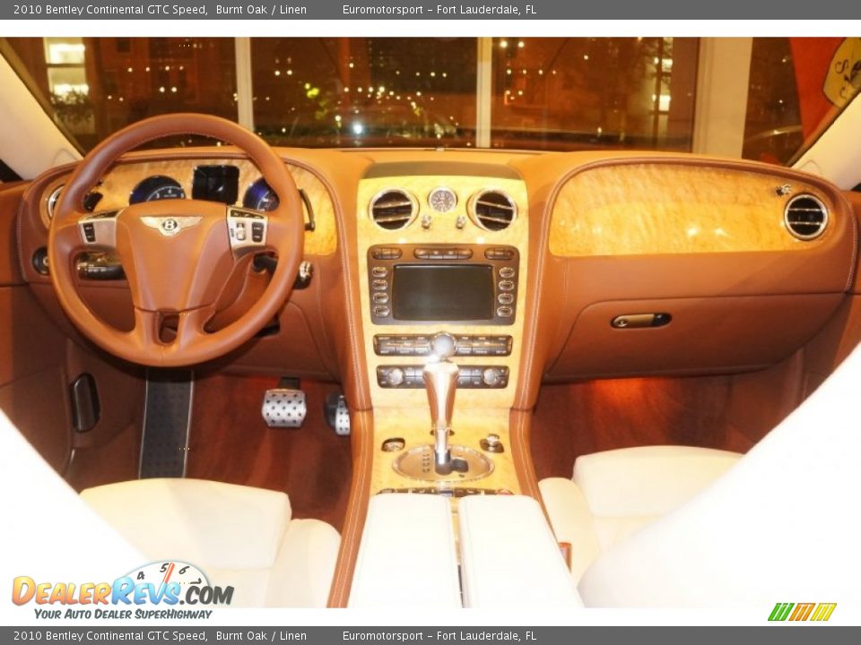 2010 Bentley Continental GTC Speed Burnt Oak / Linen Photo #46