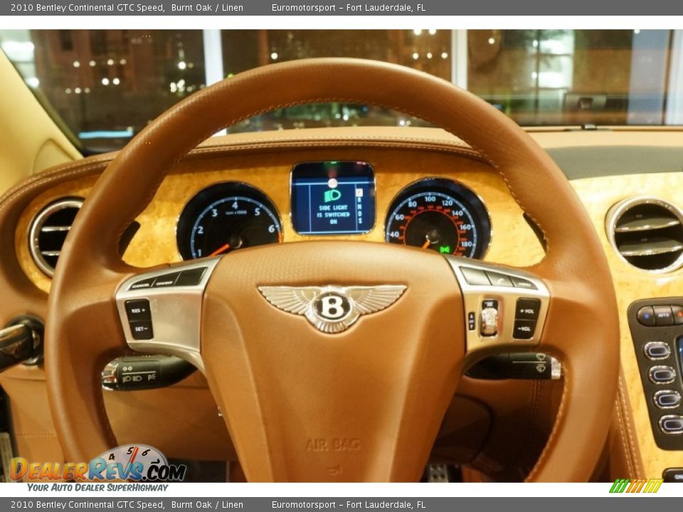 2010 Bentley Continental GTC Speed Burnt Oak / Linen Photo #54