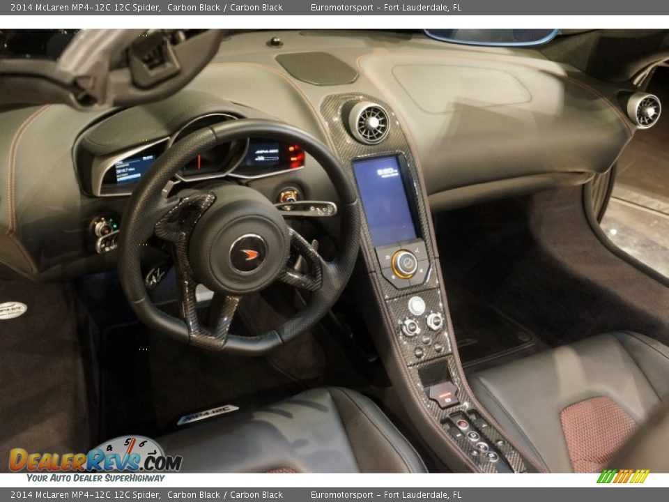 Carbon Black Interior - 2014 McLaren MP4-12C 12C Spider Photo #19