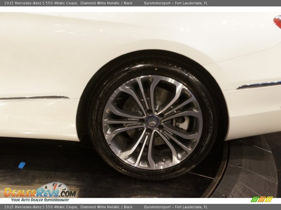 2015 Mercedes-Benz S 550 4Matic Coupe Diamond White Metallic / Black Photo #5