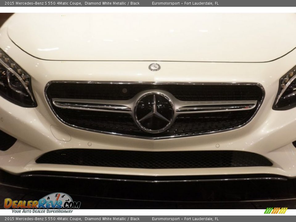 2015 Mercedes-Benz S 550 4Matic Coupe Diamond White Metallic / Black Photo #8