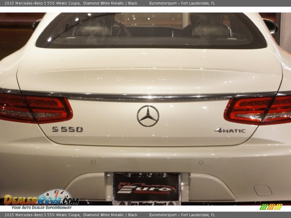 2015 Mercedes-Benz S 550 4Matic Coupe Diamond White Metallic / Black Photo #16