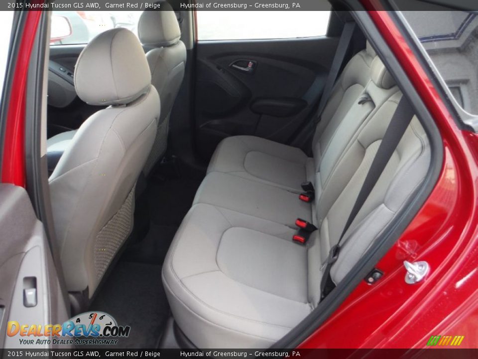 2015 Hyundai Tucson GLS AWD Garnet Red / Beige Photo #18