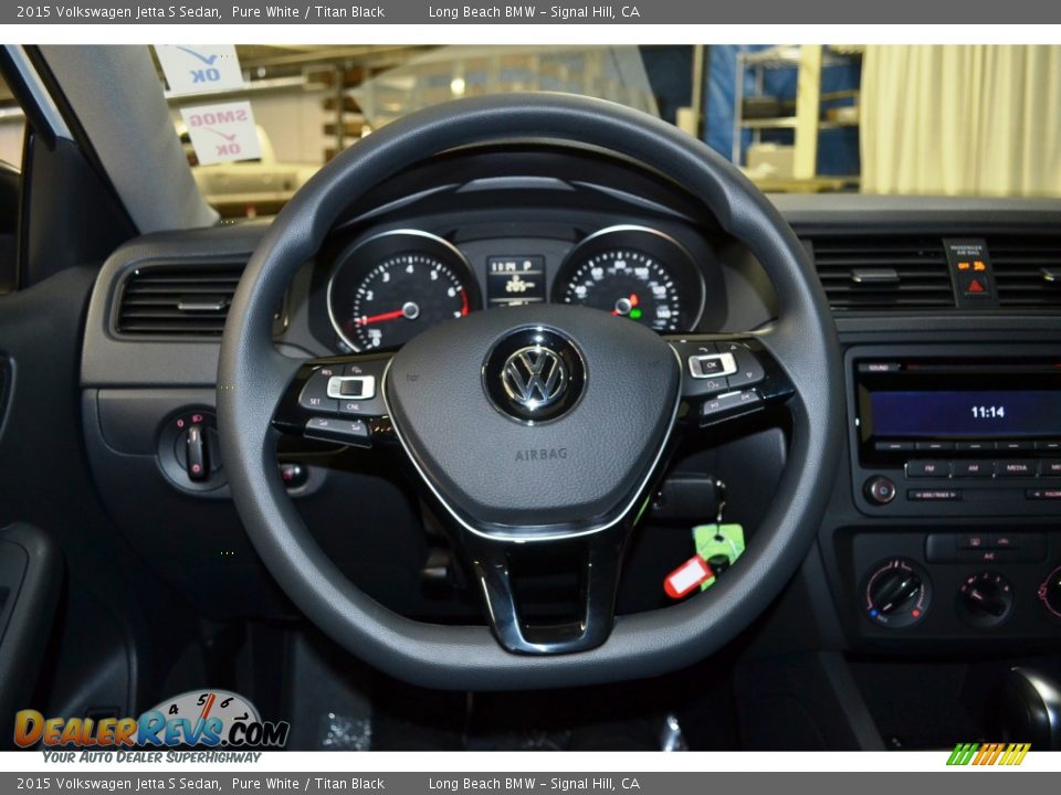 2015 Volkswagen Jetta S Sedan Steering Wheel Photo #25