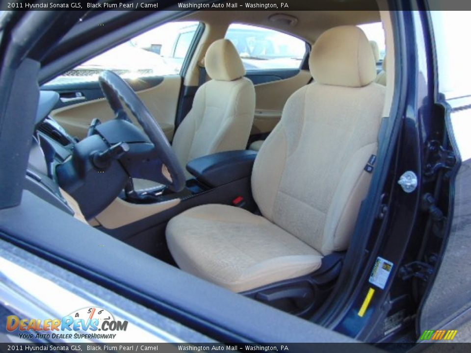 2011 Hyundai Sonata GLS Black Plum Pearl / Camel Photo #11
