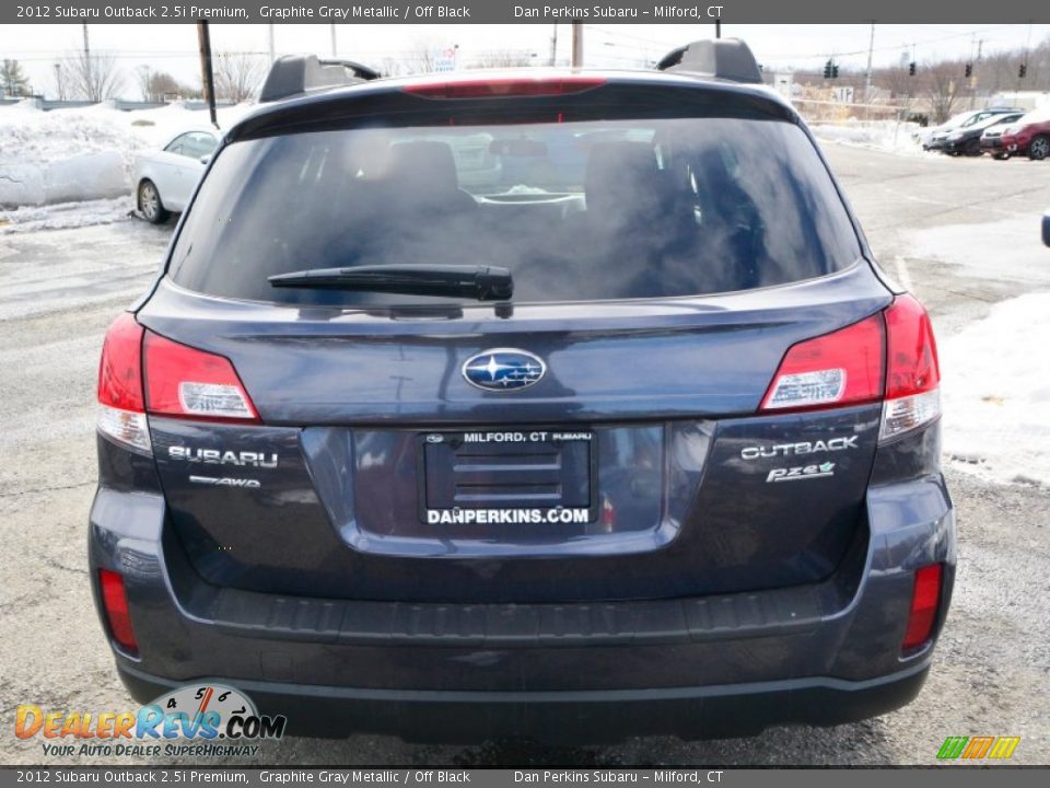 2012 Subaru Outback 2.5i Premium Graphite Gray Metallic / Off Black Photo #7