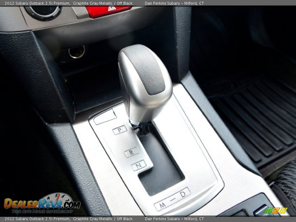 2012 Subaru Outback 2.5i Premium Graphite Gray Metallic / Off Black Photo #14