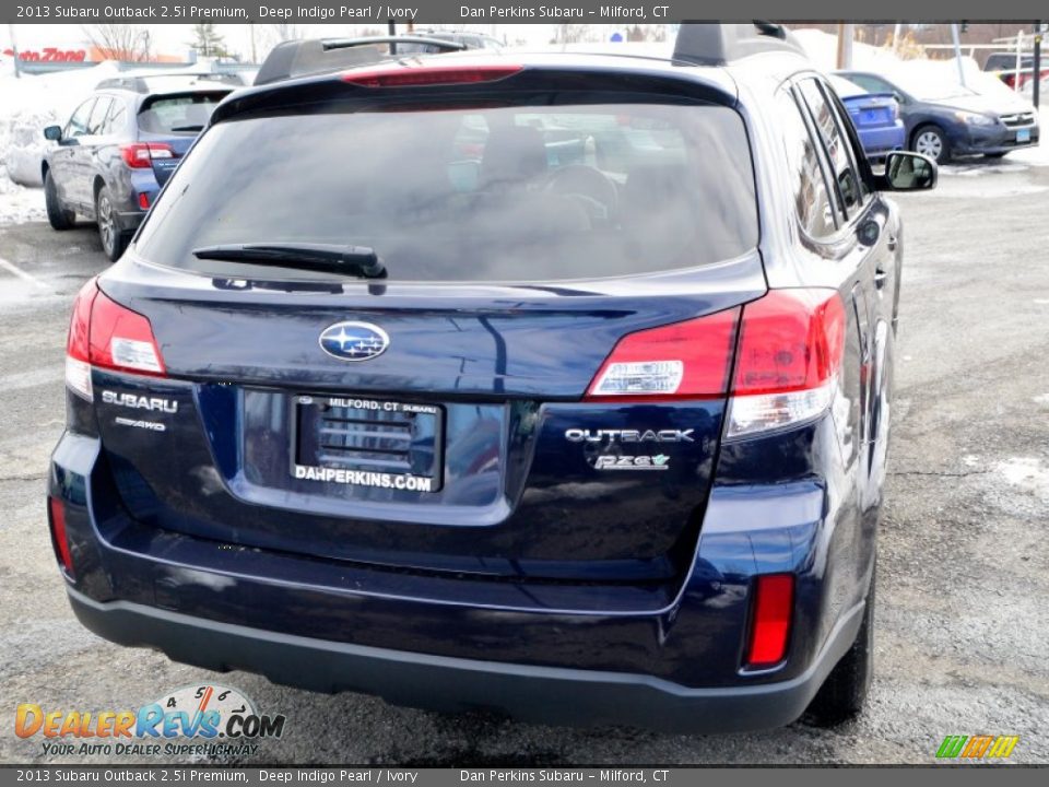 2013 Subaru Outback 2.5i Premium Deep Indigo Pearl / Ivory Photo #7