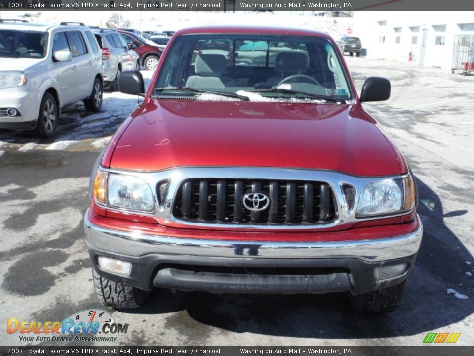 2003 Toyota Tacoma V6 TRD Xtracab 4x4 Impulse Red Pearl / Charcoal Photo #3